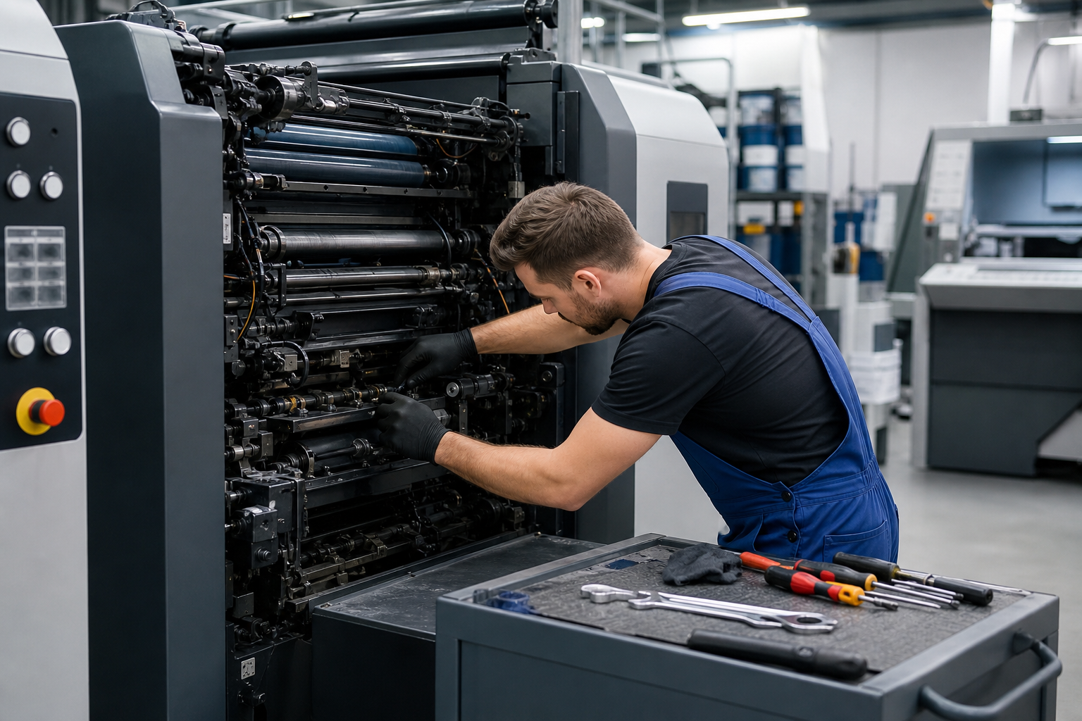 Printing machine preventive maintenance